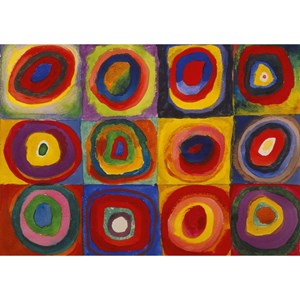 Puzzle Michele Wilson (W446-12) - Vassily Kandinsky: "Color Study" - 12 Teile Puzzle