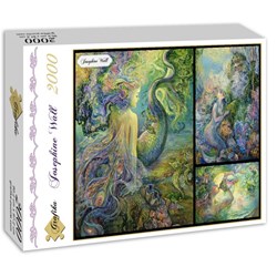 Grafika (00869) - Josephine Wall: "Collage Josephine Wall" - 2000 Teile Puzzle