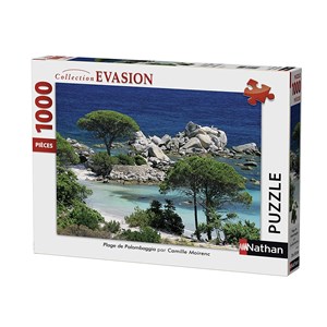 Nathan (87459) - "Strand von Palombaggia, Korsika" - 1000 Teile Puzzle