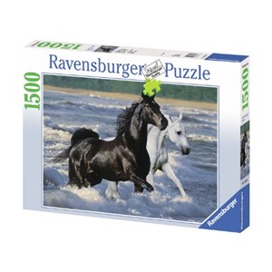 Ravensburger (16276) - "Horses on the Beach" - 1500 Teile Puzzle