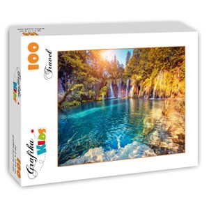Grafika Kids (01188) - "Nationalpark Plitvicer Seen, Kroatien" - 100 Teile Puzzle