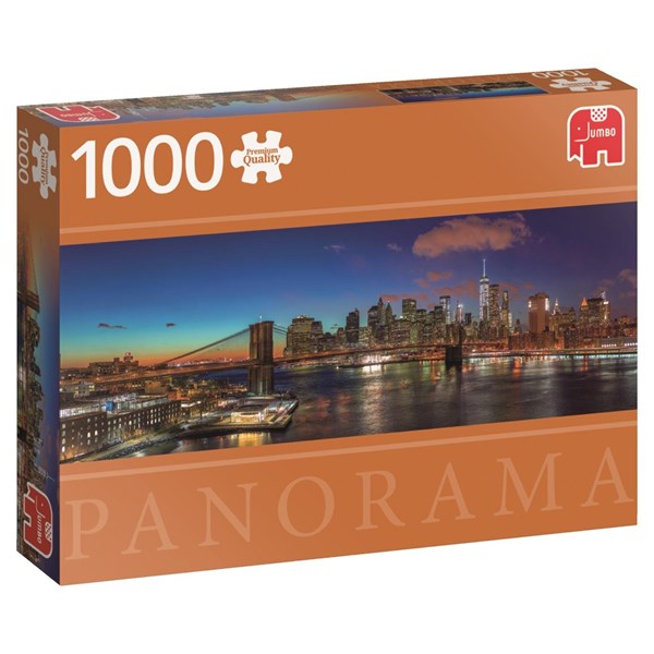 Jumbo (18569) - "Hudson Bridge im Morgengrauen" - 1000 Teile Puzzle