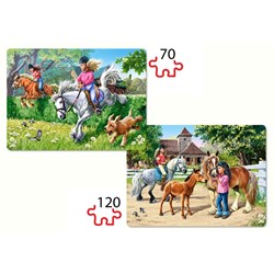 Castorland (С-021062) - "Springreiten" - 70 120 Teile Puzzle