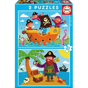 Educa (17149) - "Piraten" - 20 Teile Puzzle