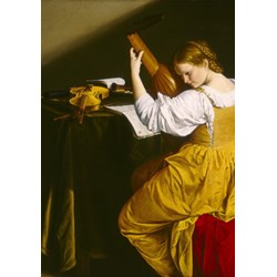 Grafika (01781) - Orazio Gentileschi: "The Lute Player, 1612-1620" - 1000 Teile Puzzle