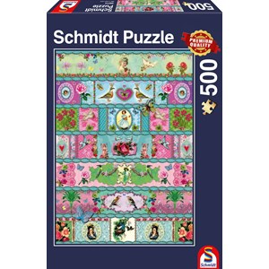 Schmidt Spiele (58214) - "Paradies-Banderolen" - 500 Teile Puzzle
