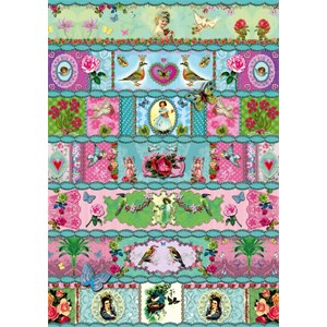 Schmidt Spiele (58214) - "Paradies-Banderolen" - 500 Teile Puzzle