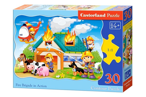 Castorland (B-03525) - "Fire Brigade in Action" - 30 Teile Puzzle