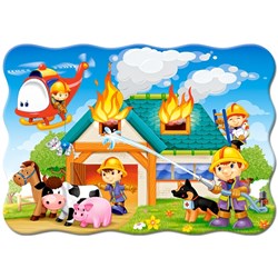 Castorland (B-03525) - "Fire Brigade in Action" - 30 Teile Puzzle