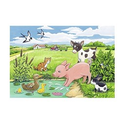 Ravensburger (07582) - "Tierkinder auf dem Land" - 12 Teile Puzzle