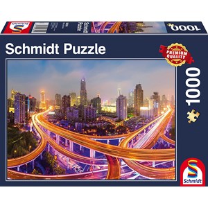 Schmidt Spiele (58304) - "Lichter der Großstadt" - 1000 Teile Puzzle