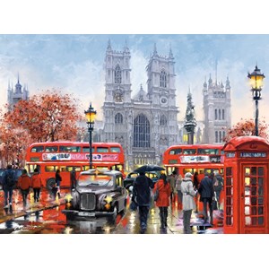 Castorland (C-300440) - Richard Macneil: "Verregneter Tag an der Westminister Abbey" - 3000 Teile Puzzle