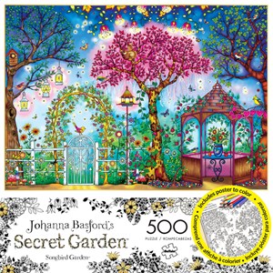 Buffalo Games (3843) - Johanna Basford: "Songbird Garden" - 500 Teile Puzzle