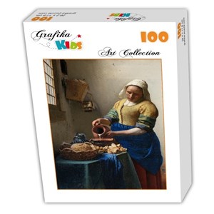 Grafika (00154) - Johannes Vermeer: "Die Küchenmagd, 1658-1661" - 100 Teile Puzzle