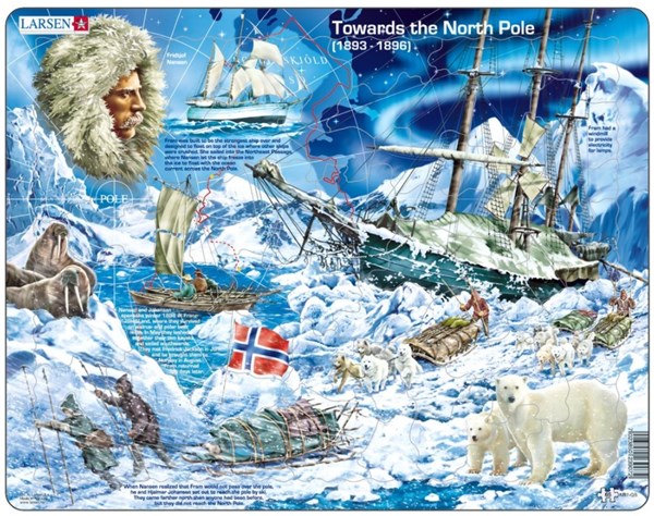 Larsen (NB7-GB) - "Towards the North Pole - GB" - 65 Teile Puzzle