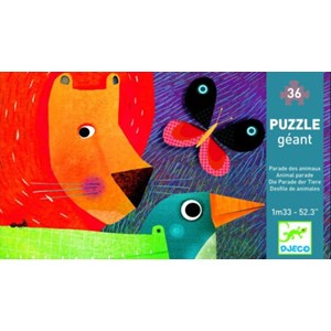 Djeco (DJ07171) - "Die Parade der Tiere" - 36 Teile Puzzle