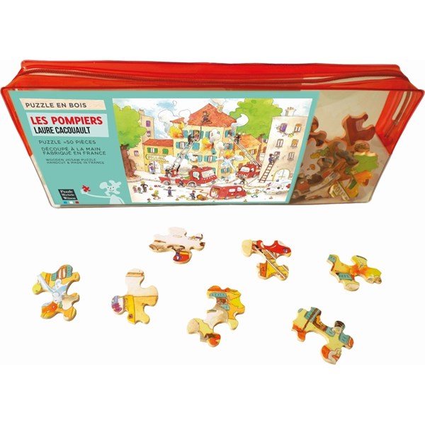 Puzzle Michele Wilson (W113-50) - Laure Cacouault: "Die Feuerwehr" - 50 Teile Puzzle