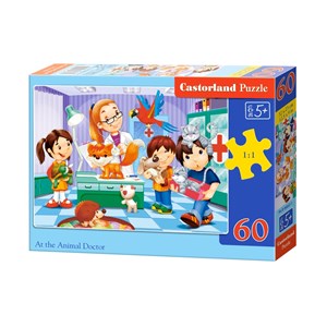 Castorland (B-06847) - "At the Animal Doctor" - 60 Teile Puzzle