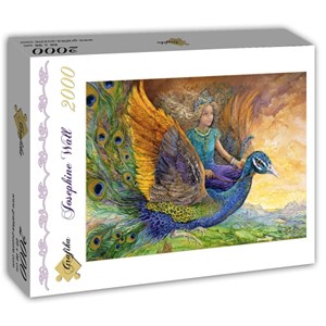 Grafika (T-00274) - Josephine Wall: "Peacock Princess" - 2000 Teile Puzzle