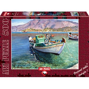 Art Puzzle (4186) - "Kleines Fischerboot" - 500 Teile Puzzle