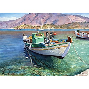 Art Puzzle (4186) - "Kleines Fischerboot" - 500 Teile Puzzle