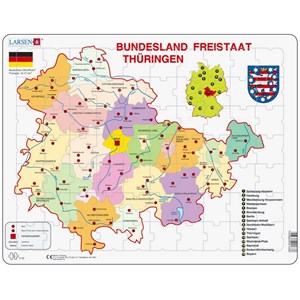 Larsen (K33) - "Bundesland, Freistaat Thüringen" - 70 Teile Puzzle