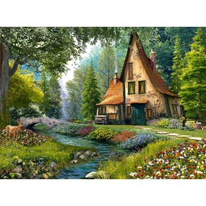 Castorland (C-200634) - Dominic Davison: "Idyllische Waldresidenz" - 2000 Teile Puzzle