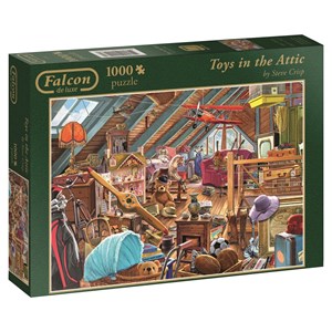 Falcon (11128) - Steve Crisp: "Spielzeug auf dem Dachboden" - 1000 Teile Puzzle