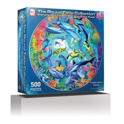 A Broader View (371) - "Underwater World (Round Table Puzzle)" - 500 Teile Puzzle