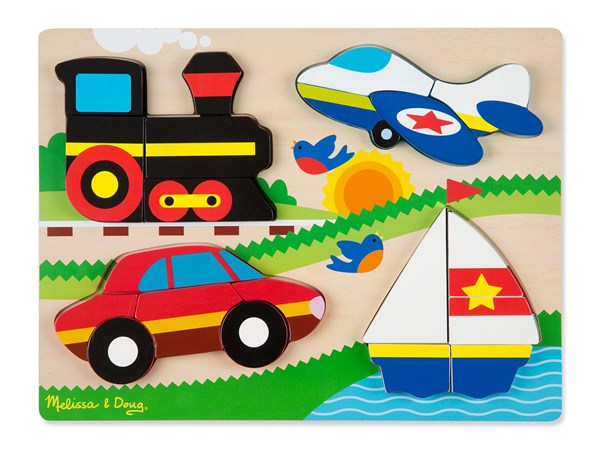 Melissa and Doug (1893) - "Vehicles" - 9 Teile Puzzle