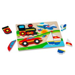 Melissa and Doug (1893) - "Vehicles" - 9 Teile Puzzle
