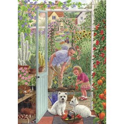 Falcon (11115) - Sarah Adams: "Blick zum Garten" - 500 Teile Puzzle