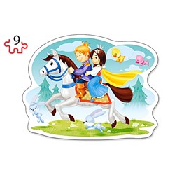 Castorland (B-020041) - "Schneewittchen und die sieben Zwerge" - 9 15 Teile Puzzle
