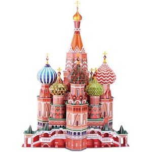 Cubic Fun (MC093H) - Fredric Church: "Basilius-Kathedrale, Moskau" - 214 Teile Puzzle