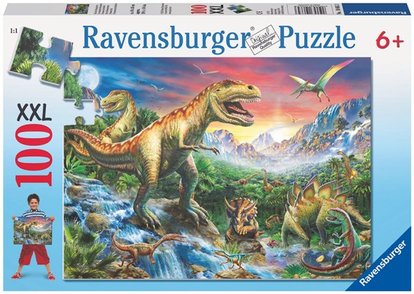 Ravensburger (10665) - "Die Zeit der Dinosaurier" - 100 Teile Puzzle