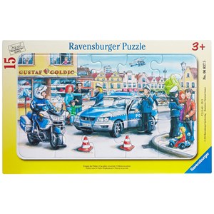 Ravensburger (06037) - "Die Polizei im Einsatz" - 15 Teile Puzzle