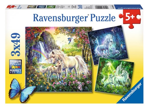 Ravensburger (09291) - "Schöne Einhörner" - 49 Teile Puzzle