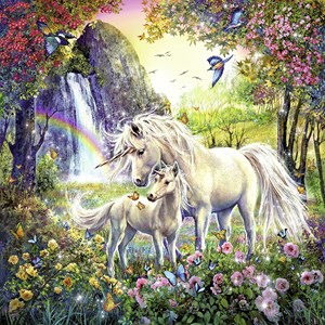 Ravensburger (09291) - "Schöne Einhörner" - 49 Teile Puzzle