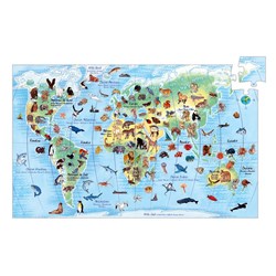 Djeco (07420) - "Tiere der Erde" - 100 Teile Puzzle