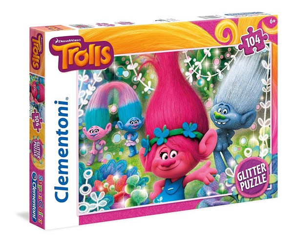 Clementoni (27249) - "Trolls" - 104 Teile Puzzle