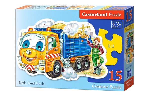 Castorland (B-015061) - "Sandlaster mit lustigem Gesicht" - 15 Teile Puzzle