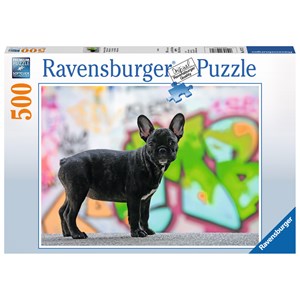 Ravensburger (14771) - "Französische Bulldogge" - 500 Teile Puzzle
