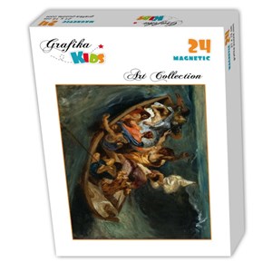Grafika (00292) - Eugene Delacroix: "Christus im Sturm auf dem Meer, 1841" - 24 Teile Puzzle