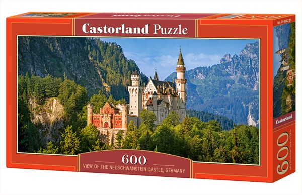 Castorland (B-060221) - "Blick auf Schloss Neuschwanstein, Deutschland" - 600 Teile Puzzle