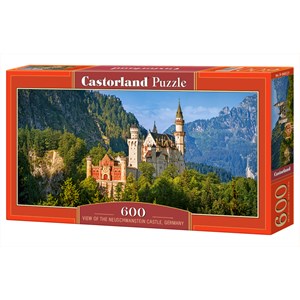 Castorland (B-060221) - "Blick auf Schloss Neuschwanstein, Deutschland" - 600 Teile Puzzle