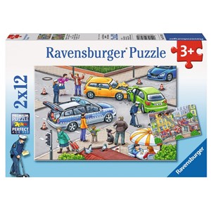 Ravensburger (07578) - "Mit Blaulicht unterwegs" - 12 Teile Puzzle