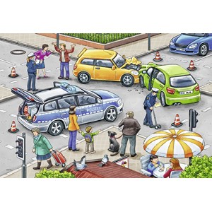 Ravensburger (07578) - "Mit Blaulicht unterwegs" - 12 Teile Puzzle