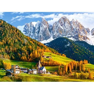 Castorland (C-200610) - "St. Magdalena Kirche in den Dolomiten" - 2000 Teile Puzzle