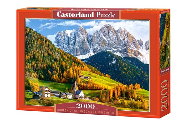 Castorland (C-200610) - "St. Magdalena Kirche in den Dolomiten" - 2000 Teile Puzzle