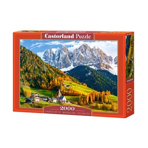 Castorland (C-200610) - "St. Magdalena Kirche in den Dolomiten" - 2000 Teile Puzzle